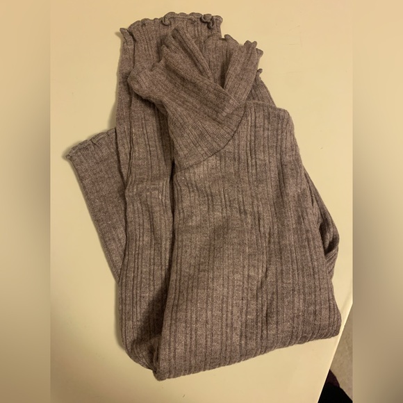 Madewell NWT Ribbed Long-Sleeve Turtleneck Crop Top - Picture 4 of 8